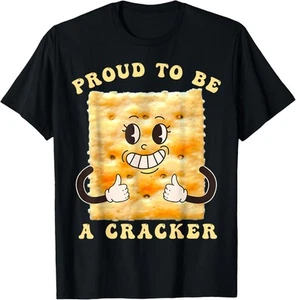 Maglietta con cappuccio Orgogliosa di essere un cracker divertente abbigliamento a tema snack - Foto 1 di 13