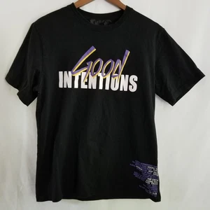 Camiseta Nav x VLONE Good Intentions Doves Negra Púrpura Hip Hop Talla Grande - Imagen 1 de 10