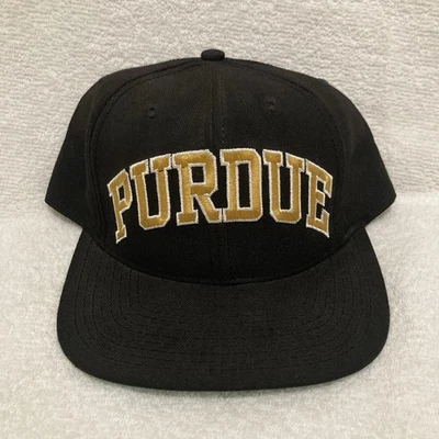 Vintage Purdue Boilermakers Starter The Natural Snapback Hat Black Made in USA - Image 1 of 4