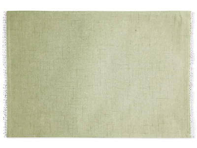 LENOX FRENCH PERLE PISTACHIO GREEN PLACEMAT 100% POLYESTER 13"x 19" NEW - Image 1 of 3