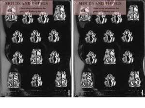 Frog chocolate candy mold - SET OF 2 - Picture 1 of 4