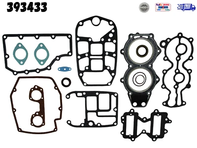 Kit de juntas de cabezal eléctrico para OMC Johnson Evinrude 393433 | Fueraborda 40-55 HP NUEVO Foto 1 de 4