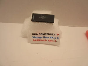 RCA CDM6264E3, VINTAGE MEMORY, 8Kx8, 28 PIN... PRE OWNED - Bild 1 von 1