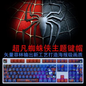 COOL Spiderman PBT OEM Translucent Keycaps For MX Mechanical keyboard 108Keys - Picture 1 of 6
