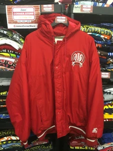 Abrigo Chaqueta Aislante Con Capucha Indiana Hoosiers De Colección RARO XL #3714 - Imagen 1 de 9