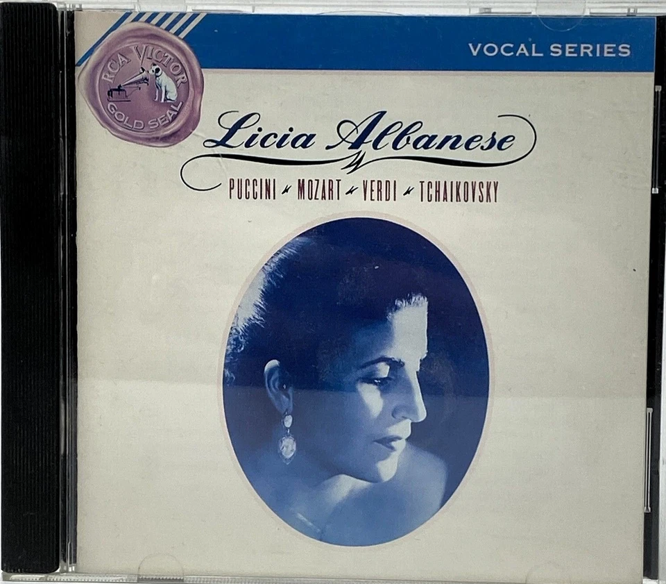 LICIA ALBANESE –  RCA CD (1990) HISTORIC RECORDINGS: PUCCINI VERDI MOZART CILEA - Image 1 of 1