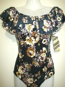 Eyeshadow Women's top Bodysuit Multicolored Floral - Picture 1 of 5