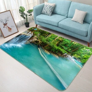 3D Schöner See R037 Antirutsch Teppich Matte Rund Elegant Carpet Panda - Bild 1 von 5