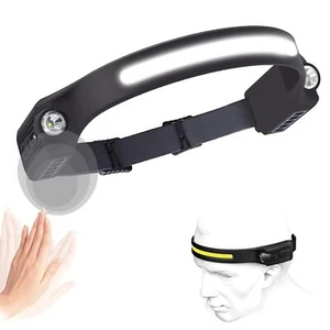 Linterna Frontal Led Recargable USB Luz Frontal Cabeza con 5 Modos, 230°Gran - Imagen 1 de 6