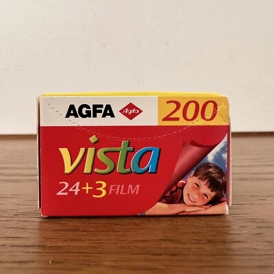 AGFA 200 Vista 35mm Photo Film Color Prints 27 Exposure New Sealed Expired 03/06 - Image 1 of 4