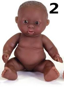 1 schwarze afroamerikanische Babypuppe 5 Zoll Airbrush feine Details Berenguer Babes D2 - Bild 1 von 1