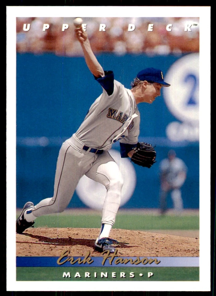 1993 Upper Deck: Erik Hanson Baseball Cards #338 - Image 1 of 2