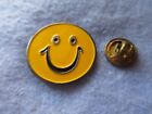 Vintage Yellow Happy Face Lapel Pin