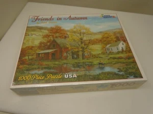 White Mountain Puzzle 'Friends In Autumn' 1000pc Sealed 24X30 Larger Pieces New - Picture 1 of 8