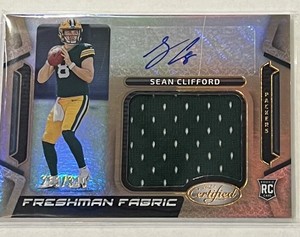 2023 Panini Certified GOLD SEAN CLIFFORD RC Freshman Fabric Auto Jersey 253/349