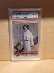 2017 Topps Star Wars High Tek Princess Leia Organa PSA 10 GEM MT POP 2! - Bild 1 von 2
