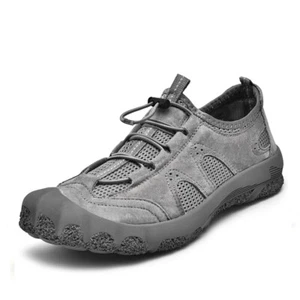 Summer Mesh Men's Shoes Sneakers Casual Walking Shoes Breathable Loafers - Picture 1 of 14