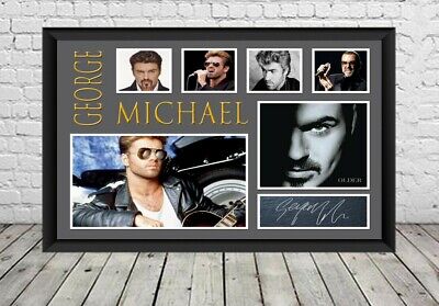 George Michael Signed Photo Poster Autographe...