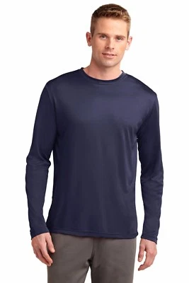 Sport-Tek Men's Long Sleeve Performance Moisture Wicking T-Shirt M-ST350LS - Image 1 of 2