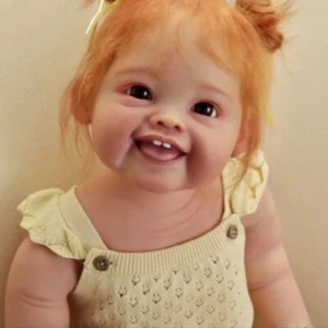 Lovely 28" Reborn Baby Doll Toddler Girl Short Hair Cloth Body Handmade Gift - Bild 1 von 4