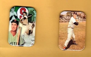 TED WILLIAMS 2 MAGNETE ODER, PINBACK 2""X3"" MIT ABGERUNDETER ECKE - Bild 1 von 5