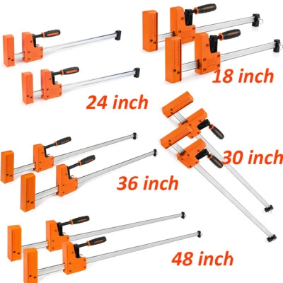 Abrazaderas de barra Jorgensen 18''/24''/30''/36''/48'' 90° Gabinete Maestro Mandíbula paralela EE. UU. Foto 1 de 4
