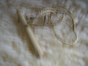 1x Gold Gardinenzug Gardinenschnur Troddel Zugseil Vintage ca. 60er Jahre 125 cm - Bild 1 von 1
