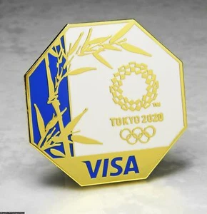 OLYMPIA PINS BADGE 2020 TOKYO 2021 JAPAN WORLDWIDE PARTNER SPONSOR VISA BAMBOO - Bild 1 von 1