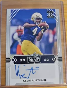 2022 Leaf Draft Football Kevin Austin Jr. Auto RC #BA-KA2 Notre Dame - Picture 1 of 2