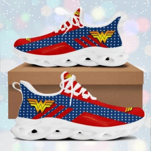 Personalized Wonder Woman Sneaker Max Soul Shoes For Adults - Picture 1 of 5