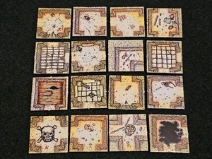 GW DungeonQuest Card MAP TILE Room Corridor (Price Each) Dungeon Quest 1987 - Picture 1 of 32