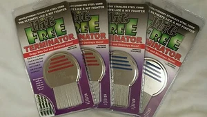 Bulk *5 pk* Nit Free Brand Terminator Comb Rid Head Lice uni sex long short hair - Picture 1 of 2