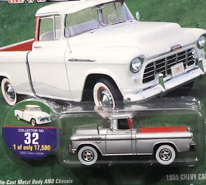 Johnny Lightning 55 1955 Chevy Cameo 3100 Pickup Truck Truckin’ America w/RRs - Picture 1 of 2