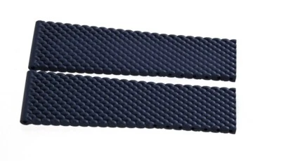 NEW Breitling 276s Aero Classic Mesh Blue Rubber Strap Band 24-20mm - Image 1 of 3