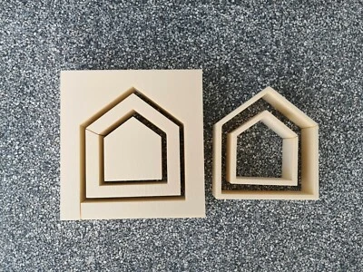 STYROART Stampo per colata in cemento casa 13x6 cm x scomparto fai da te portacandele candela decorazione