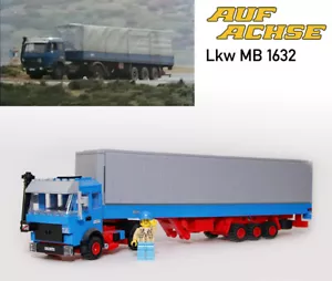 Bauanleitung AUF ACHSE MB 1632 Lkw Truck Franz Meersdonk Klemmbaustein Modell - Bild 1 von 2