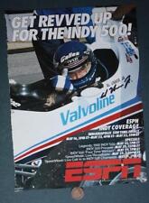 Indy 500 Champ Al Unser Jr. Signed / Autographed 1993 ESPN Indy Car ad photo----
