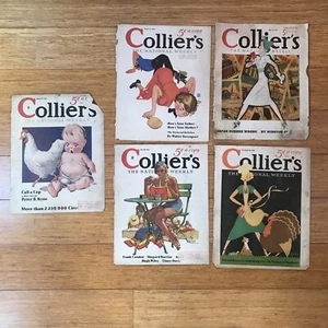 Vintage Magazine Covers Collier’s Five different from the 1930s - Picture 1 of 1
