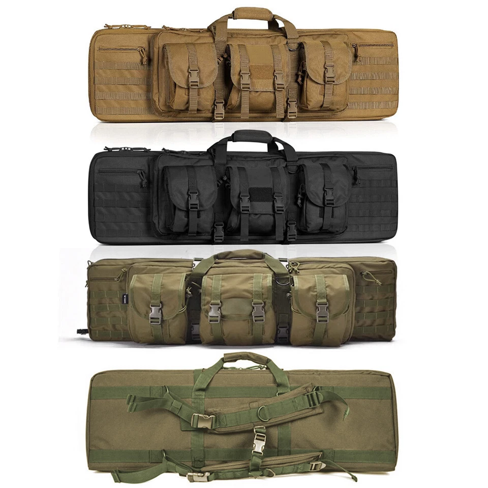 SAVIOR EQUIPMENT Tactical Double Rifle Bag Gun Range Padded Soft Carbine Backpack Carry Case