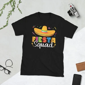 Cinco De Mayo Mexican Fiesta 5 De Mayo Fiesta Squad Funny Unisex T-Shirt - Picture 1 of 9