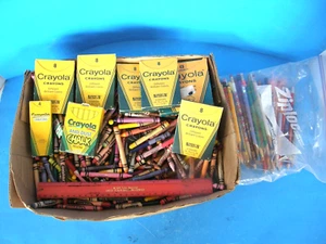 BOX OF CRAYOLA STANDARD CRAYONS ASSORTED COLORS AND SIZE AS SEEN IN PHOTOS - Picture 1 of 8