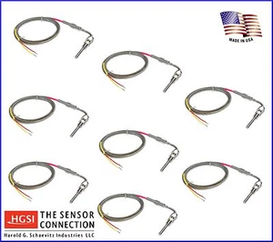 Fast Response Exhaust Gas Temperature EGT Probe Sensor Compression Fitting x8 - Foto 1 di 4