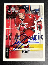 1998-99 Upper Deck MVP Carolina Hurricanes Hockey #38 Sami Kapanen Autographed
