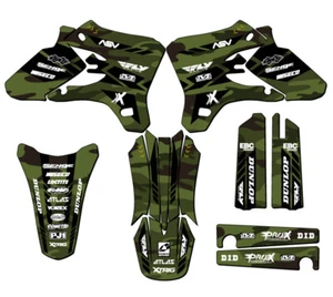 Kit de gráficos YZ 250 F 2003-2004 4 TIEMPOS APACHE verde Senge compatible con - Imagen 1 de 10