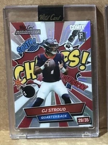 CJ Stroud 2023 Wild Card Alumination Rookie Yellow Champs Red/White Lazers #/35 - Picture 1 of 2