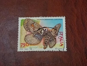 1996 Italia Repubblica Farfalle Acanthobrahmaea Europea di F Hartig n 2229 usato - Foto 1 di 3