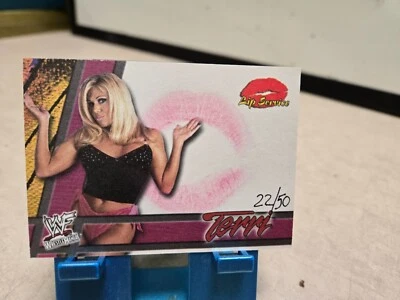 Tarjeta de servicio de labios original Terri WWF 2001 Fleer/50 Foto 1 de 2