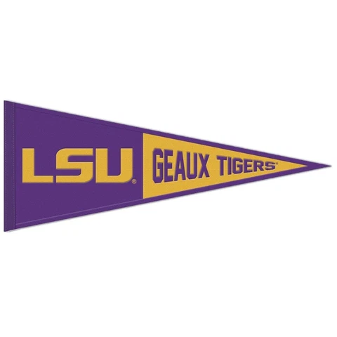 LSU Tigers Wool Pennant - 13"x32" Geaux Tigers Cover