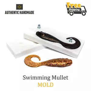 Swimming Mullet Fishing Lure Bait Mold Soft Plastic 88-114 mm - Picture 1 of 6