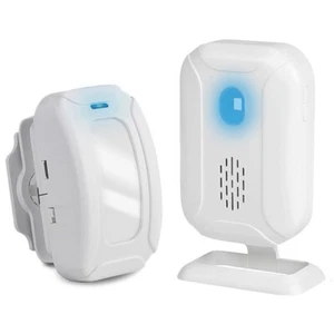 Wireless PIR Motion Sensor Detector Indoor Alarm Doorbell Shop Entry Visitors - Picture 1 of 12